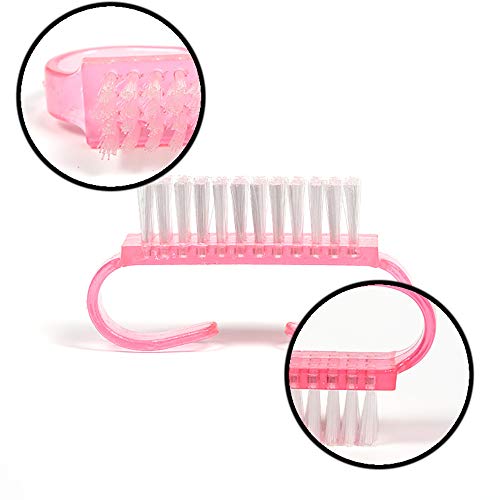 RETON Paquete de 24 Handle Grip Nail Brush, Cepillo de Limpieza de Uñas para los Dedos y Limpiadores de Uñas, Pedicure Brushes para Hombres y Mujeres