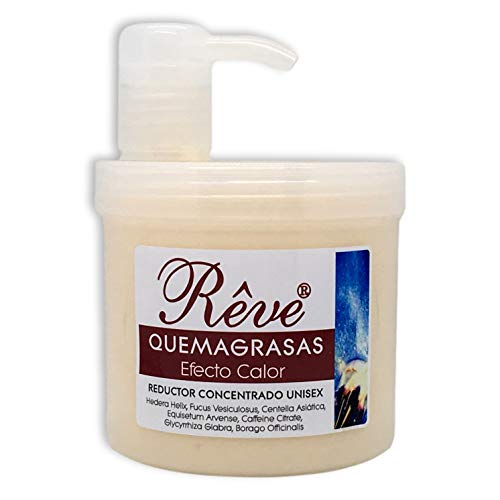 REVE Quemagrasas Efecto Calor - Gel de crema reafirmante adelgazante anticelulítica potente reductora de abdomen, caderas y glúteos para hombre y mujer de 500 ml.