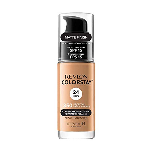 Revlon ColorStay Base de Maquillaje piel mixto/graso FPS15 (#350 Rich Tan) 30ml