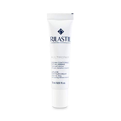 Rilastil Multirepair - Contorno de Ojos y Labios, Hidratante, Reparador y Antiarrugas - 15 ml