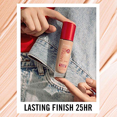 Rimmel London Lasting Finish Foundation 25H Base de Maquillaje Tono 100 Ivory - 112 gr