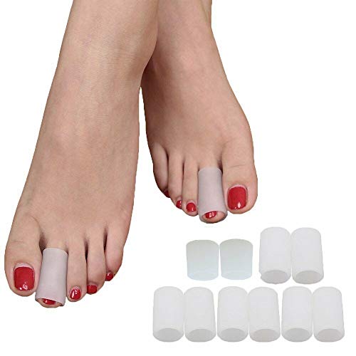 ROSENICE Protectores de dedos del pie Gel de silicona punteras para Prevenir Ampollas Callos 5 pares