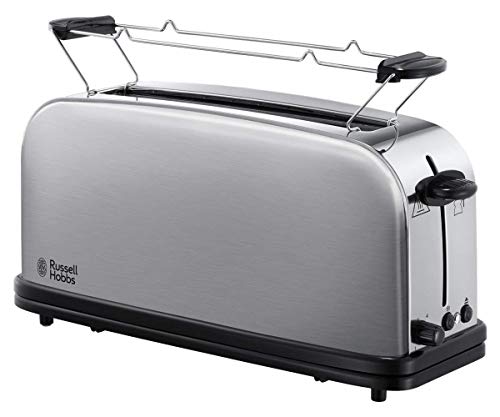 Russell Hobbs 21396-56 Adventure - Tostadora, Ranura Larga y Ancha, para 2 Rebanadas, Acero Inoxidable