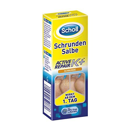 Scholl, Crema de pies para talones agrietados, con urea y keratina, 60 ml