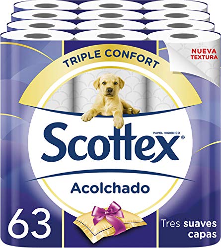 Scottex Acolchado Papel Higiénico - 63 rollos