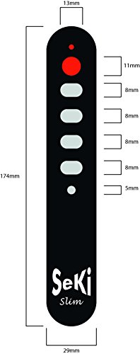 SeKi Slim - Mando a Distancia Universal con Teclas Grandes Naranja