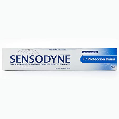 Sensodyne Protección Diaria - Pasta de dientes con flúor, alivio para dientes sensibles - 75 ml