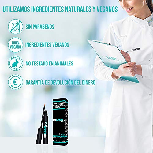 Serum Pestañas - Crece Pestañas y Cejas - Tratamiento Fortalecedor de Crecimiento Pestañas Largas - Alargador de Pestañas con Ingredientes Naturales sin Hormonas y Parabenos - Celebrity Lashes Vegano