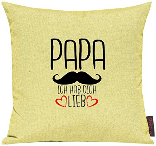 Shirtinstyle Funda de Cojín para Seleccionar! Cojín Motivo Error de Tipeo Kuschelidee Papa Vater Yo Hizo Dich Quiereme Hipster Paletón Cool, Cojín, Sofá, Decoración, Vater Madre Regalo Familia Amor