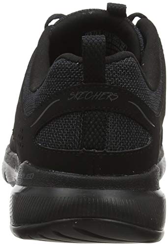 Skechers Women's Flex Appeal 3.0-Billow Trainers, Black (Black Leather/Mesh/Trim Bbk), 8 UK (41 EU)