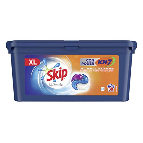 Skip Ultimate Detergente Capsulas 3en1 CON PODER KH7 30lav - Pack de 3