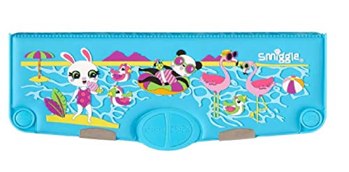 Smiggle Smile and Giggle Party - Estuche de silicona con aroma a Pop Out, color azul