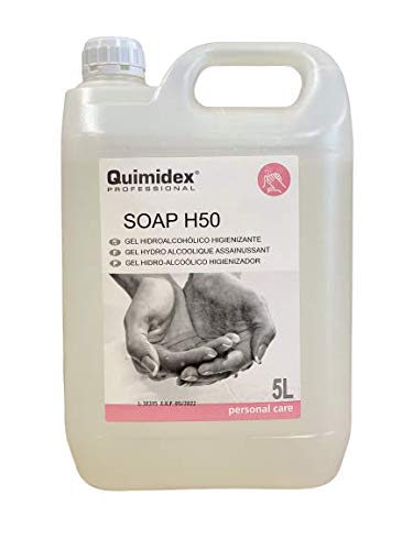 SOAP H50. GEL HIDROALCOHOLICO HIGIENIZANTE. (GARRAFA 5l. + CAÑA DISPENSADORA)