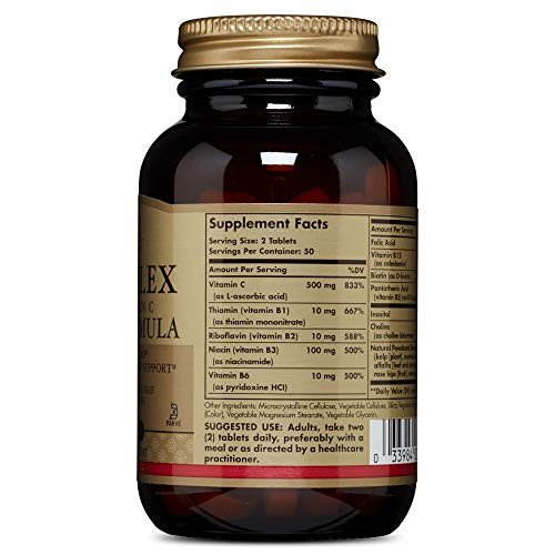 Solgar Vitamina B-Complex con Vitamina C Comprimidos - Envase de 100