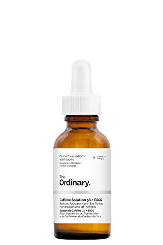 Solución The Ordinary, de cafeína 5% + EGCG 30 ml, reduce la aparición de pigmentación en el contorno de los ojos y de la hinchazón