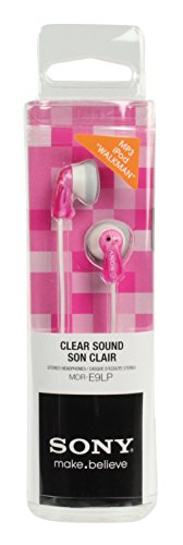 Sony MDRE9LPP - Auriculares de botón, Blanco y Rosa, 5