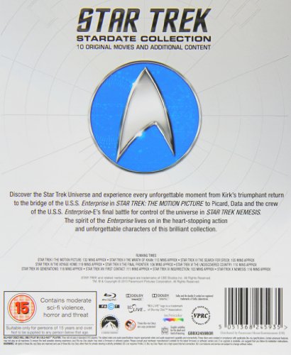 Star Trek - 10 Movie Stardate Collection (12 Blu-Ray) [Edizione: Regno Unito] [Reino Unido] [Blu-ray]