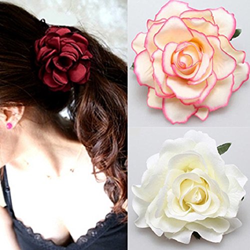 Sukisuki Sweety - Horquilla para el pelo, diseño de flamenco con rosas