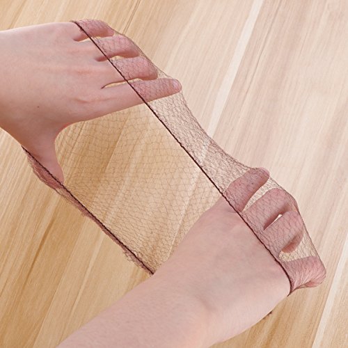 SUPVOX 50pcs Redecilla de moño invisible para diy peluqueria decoracion pelo de ballet para las mujeres (Café)