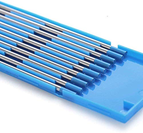 TEN-HIGH tig Electrodos de tungsteno Electrodos de soldadura, Lantano 2% Azul, Para soldadura CC y CA, 2 mm x 150 mm