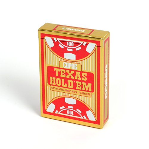 Texas Holdem Gold Jumbo Face czerwone