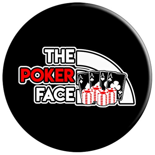 The Poker Face Card Player Cool Hobbies Poker Player Gift PopSockets Agarre y Soporte para Teléfonos y Tabletas