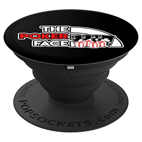 The Poker Face Card Player Cool Hobbies Poker Player Gift PopSockets Agarre y Soporte para Teléfonos y Tabletas