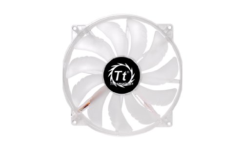 Thermaltake Pure 20 LED CL-F016-PL20BU-A - Ventilador para caja de ordenador (LED, 800 rpm, 20 cm, 2.76 W), transparente