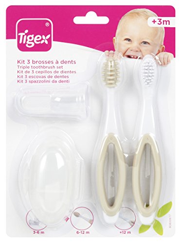 Tigex Set de cepillos de dientes para bebé