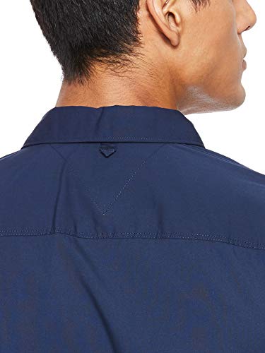 Tommy Hilfiger Original Stretch Camisa, Azul (Black Iris 002), Medium para Hombre