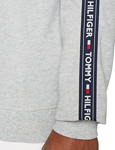 Tommy Hilfiger Track Top LS HWK Sudadera, Gris (Grey Heather 004), Medium para Hombre