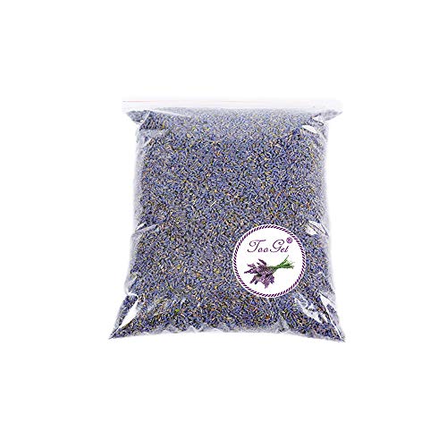 TooGet Fragante Flores Secas de Lavanda, Natural Brotes Secos de Lavanda, 100% Puro Lavanda Seca, Grado Superior - 225g