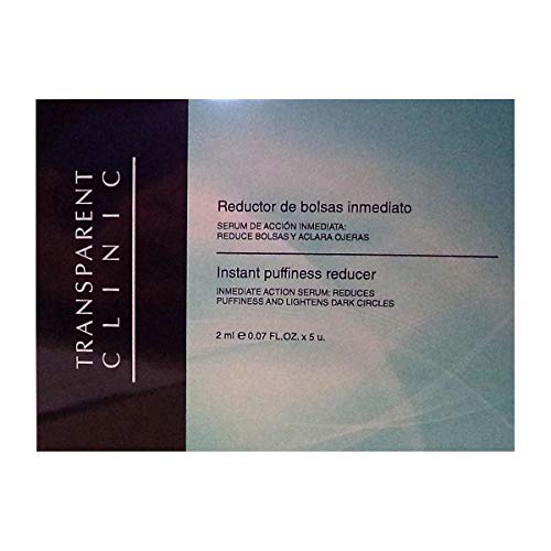 Transparent Clinic Serum Concentrado Anti Bolsas y Ojeras Efecto Flash - Paquete de 5 x 0.40 ml - Total: 6.00ml