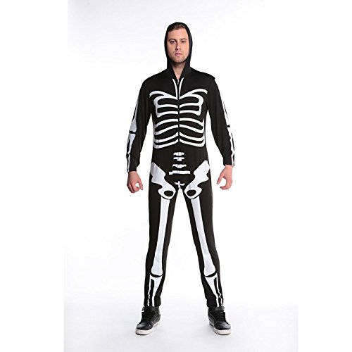 Tutoy Juegos Uniformes Fiesta De Halloween Esqueleto Conjoined Ropa Hombres Y Mujeres Parejas Skull Suits-Mujer-XL