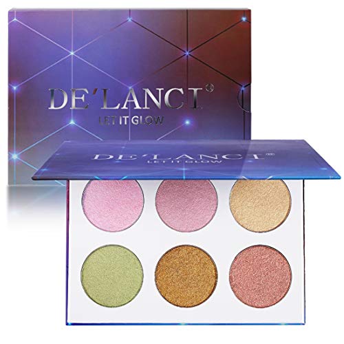 UCANBE BELLE Maquillaje Resplandor Kit de resaltado Paleta Cara Duo Highlighter Chrome Iluminador y Bronceador Polvo de Contorno Colección Conjunto