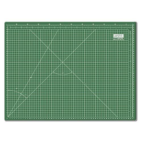 UESTA A2 (600 x 450 mm) Self Healing 5 Capas PVC Cutting Mat Alfombrillas De Corte Para Acolchar (Verde)