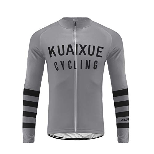 Uglyfrog Maillot Bicicleta Hombre Maillot Ciclismo con Mangas Largas con Bolsillos como Camiseta Interior en Invierno