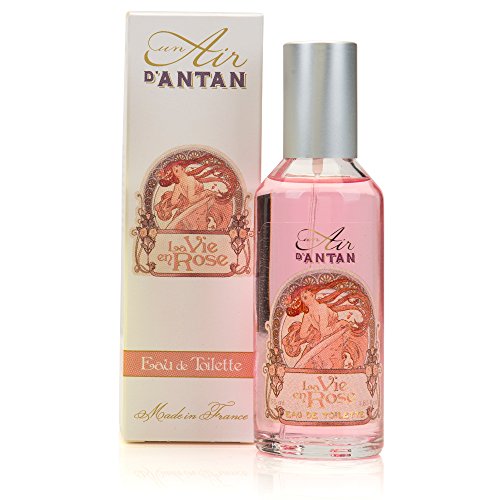 Un Air d’Antan Caja Belleza Rose Mujer – 1 Colonia 55ml, 1 Crema Corporal Hidratante 200ml - Perfume Original Melocotón, Petalos de Rosa y Pachulí, Navidad Regalo Mujer Originales Cumpleaños