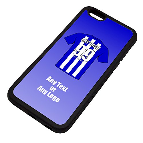 UNIGIFT - Funda para iPhone 6 y 6S (diseño de fútbol americano) - Funda para móvil de Apple con mensaje de nombre y mensaje de fútbol, TPU con diseño de búhos Sheffield Club
