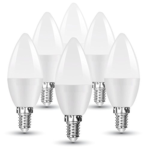 V-TAC Bombillas ZONE LED E14, 5.5W equivalente a 40W, 470 lúmenes, Color: Blanco cálido 2700K, 200° - 6 unidades