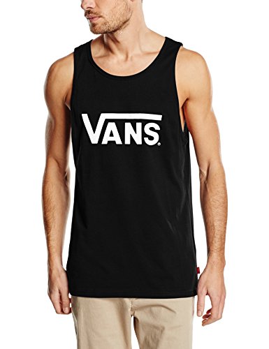 Vans VANS CLASSIC TANK - Camiseta de tirantes para hombre, multicolor (black/white), talla Small