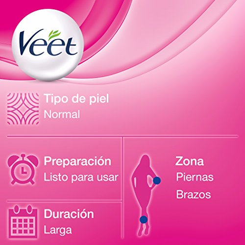 VEET Easy gelwax bandas de cera depilatoria piel normal caja 20 uds