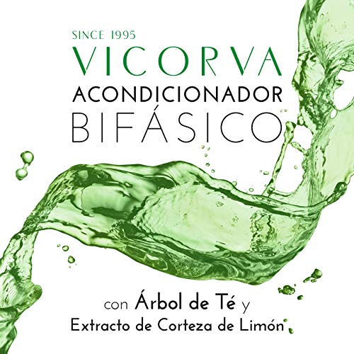 VICORVA ACONDICIONADOR BIFÁSICO | Árbol de Té y Extracto de Corteza de Limón | Protección y suavidad para tu cabello | 250ml