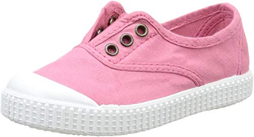 Victoria Inglesa Lona Tintada Punt. - Zapatillas Unisex Niños, Rosa (Rose (09 Frambuesa)), 33 EU