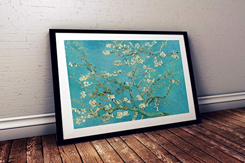 Wallbuddy Vicente Van Gogh Almendro en Flor 1890 Pintura Floral Arte de Van Gogh Póster de Flores Pintura Moderna (50cm x 70cm)