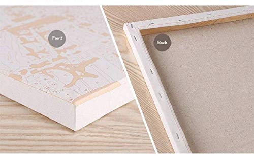 WATAKA Pintura por Números para Adultos y Niños DIY Kits de Pintura al óleo de Lona preimpresos con Marco de Madera para la Decoración De La Casa - Ballet - F 16 * 20 Pulgadas