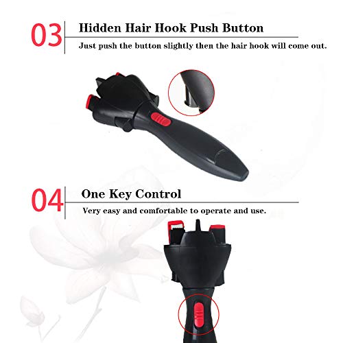 Weehey Herramienta de Trenza del Pelo de Giro rápido electrónico Máquina automática del Trenzado del Pelo Fabricante de la Trenza DIY Herramientas mágicas del Estilo del Pelo