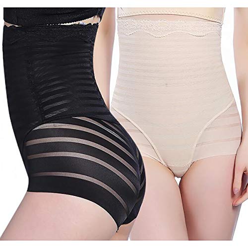 WILLQ Fajas para Mujer Cintura Alta Control de Abdomen,Levantador de glúteos Bragas Faja Shorts Compresión Body Shaper,Negro,XXL