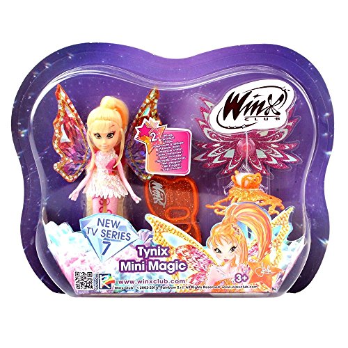 Winx Club Stella | Tynix Mini Magic Muñeca Hada con Transformación | 12 cm