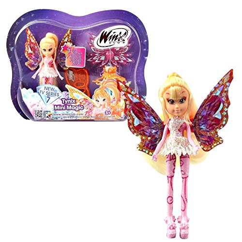 Winx Club Stella | Tynix Mini Magic Muñeca Hada con Transformación | 12 cm